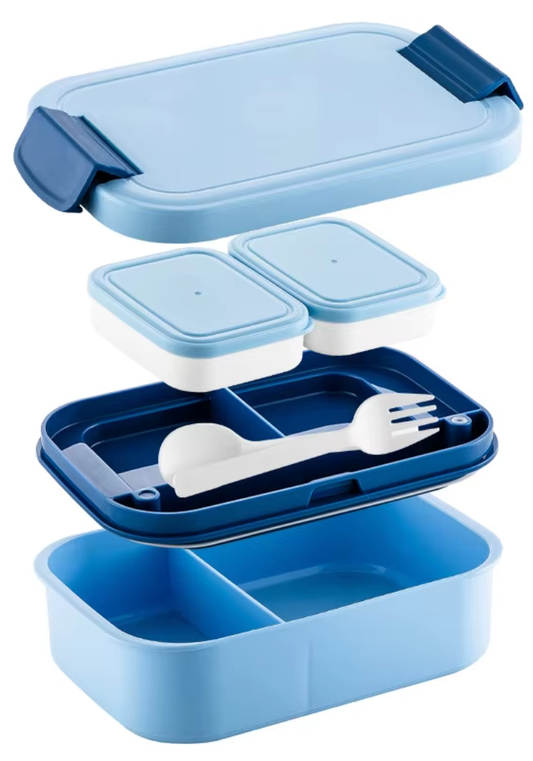 1900ml Double-Layer Lunchbox (Blue)