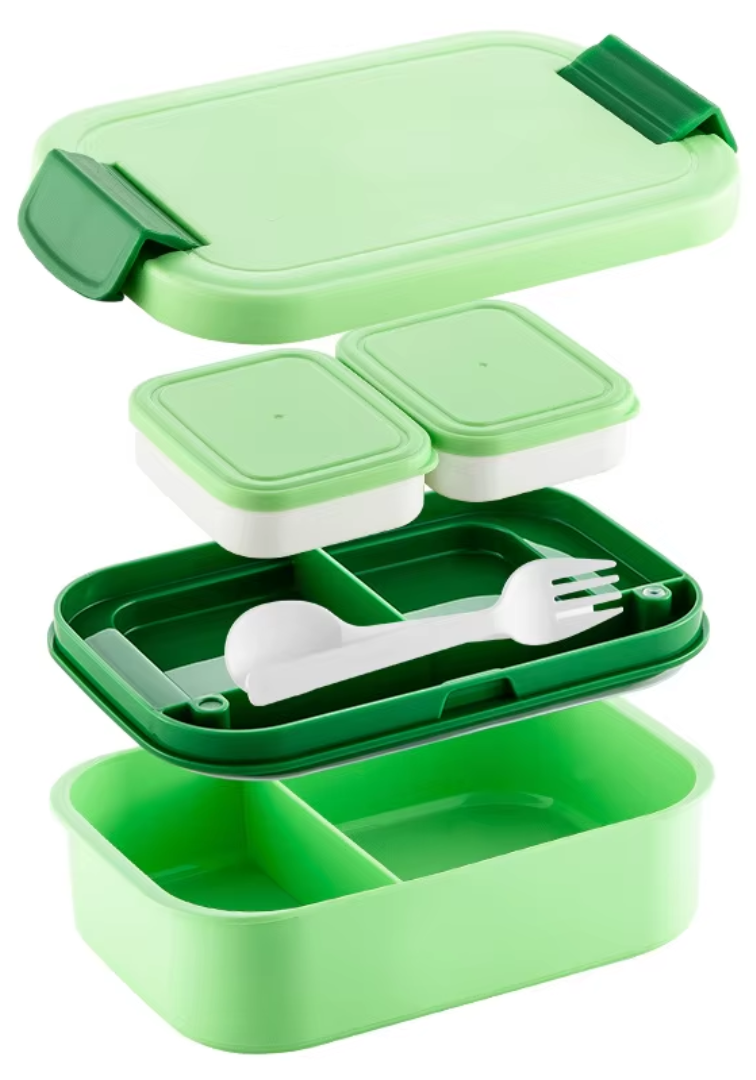 1900ml Double-Layer Lunchbox (Pink)