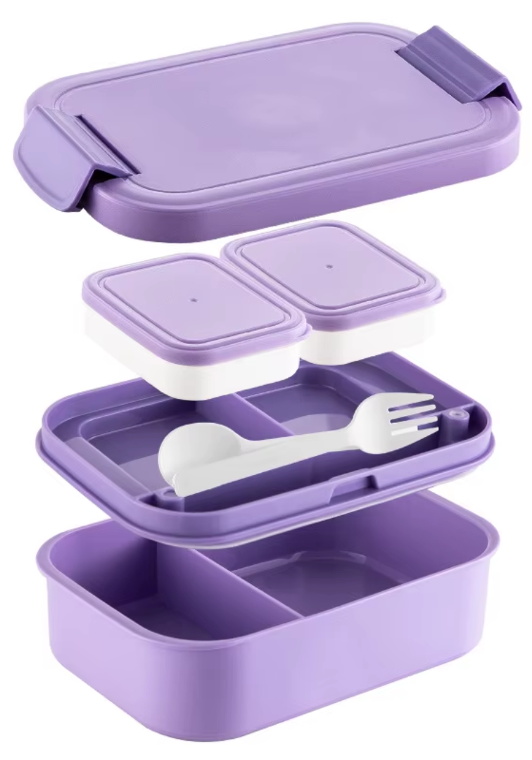 1900ml Double-Layer Lunchbox (Pink)